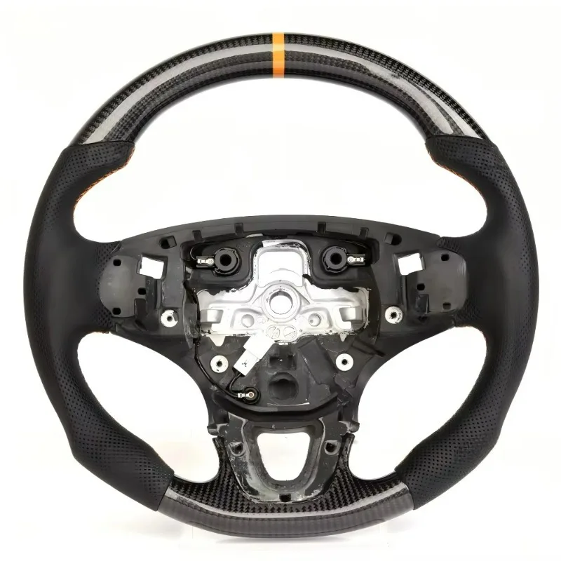 Modified Real Carbon Fiber Steering Wheel Assembly Improves Driving Control for Mercedes-Benz Smart All Electric Vehicles