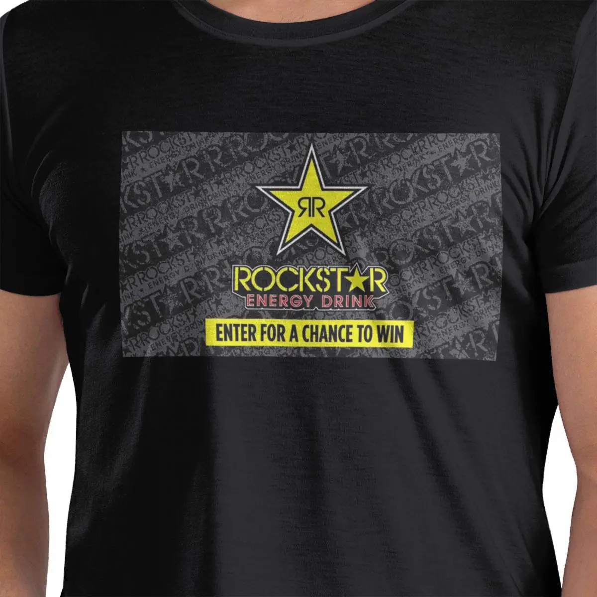 

Rockstar Energy Drink 100% Cotton T-Shirt Men's Oversized T Shirts Men O-Neck Short Sleeve S-6XL