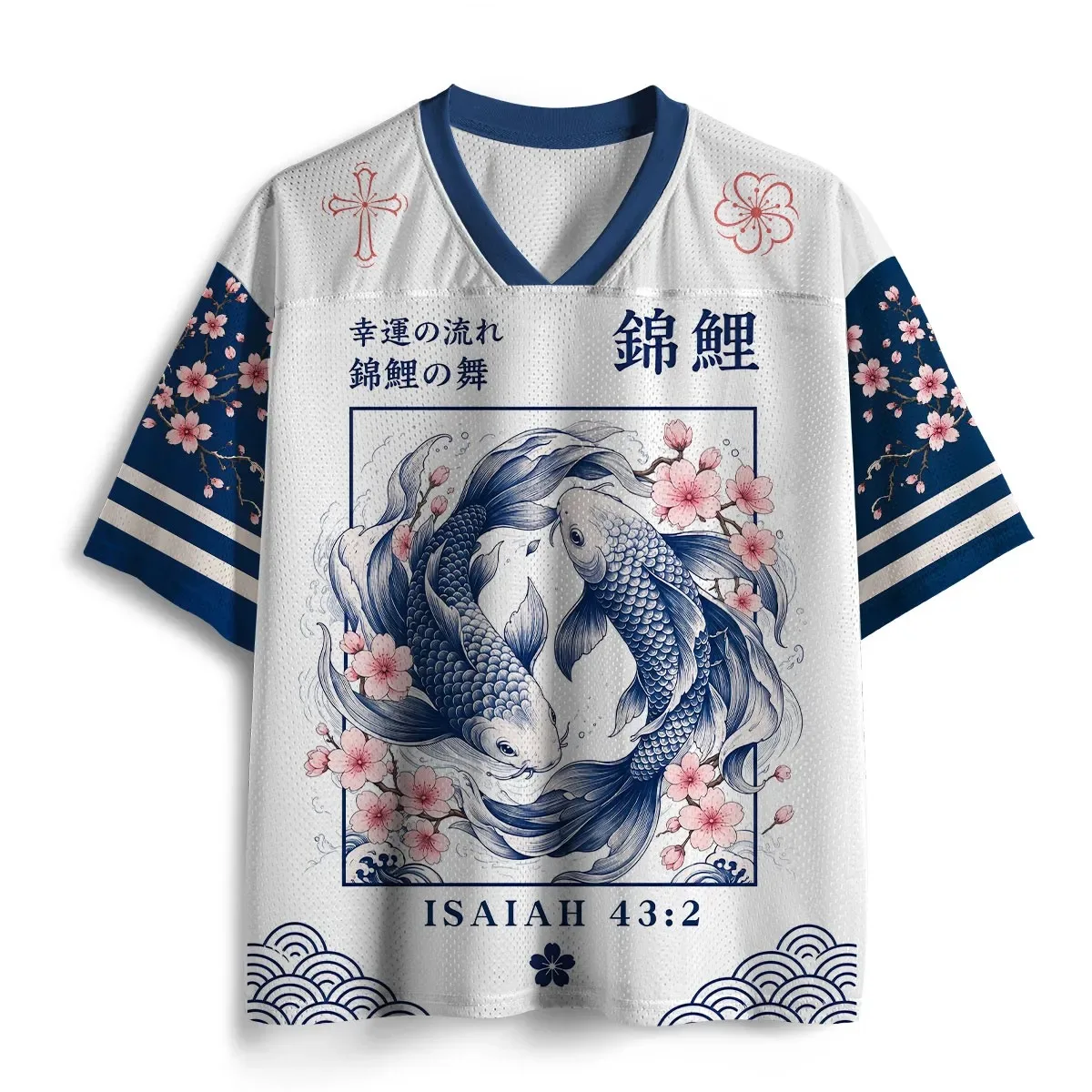 Fun and crazy rooster mesh football shirt with silly chicken pattern T-shirt, oversized colorful feather street style top