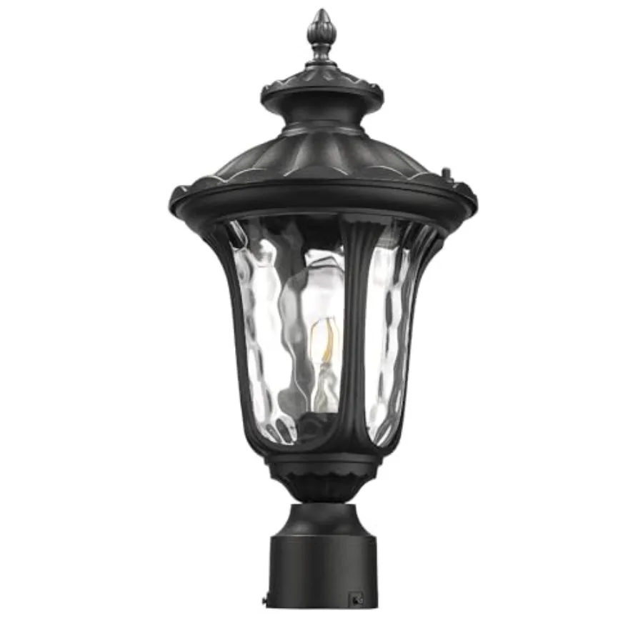 Outdoor Post Lights Fixtures Lamp Post Light Fixture Pole Lantern Lighting Fixture Waterproof and Anti-Rust Aluminum Pillar Out