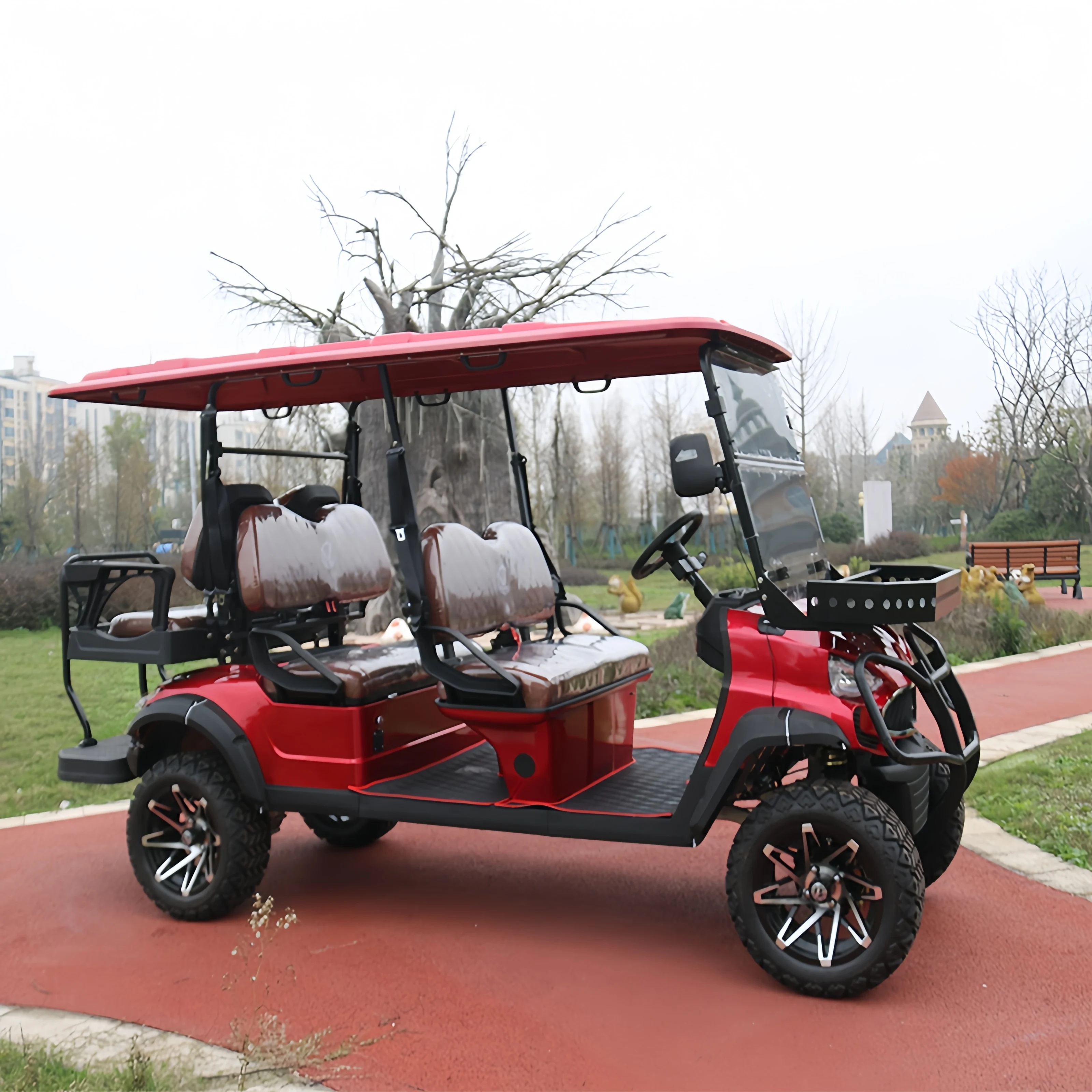 6 Seat Lithium Battery Golf Trolley Factory Price 48V 60V 72V 4000W 5000W 7500W Electric Golf Carts