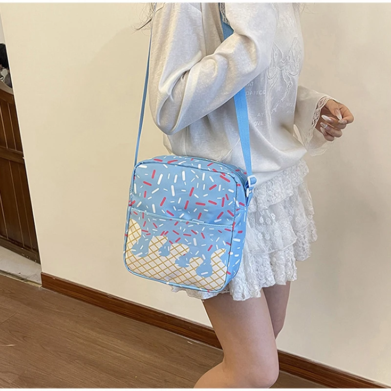 Schülerrucksack, Ice Cream Korean Teenage Girls Sweet Cute Schultasche, leichte, geräumige College-Tasche, Tagesrucksack mit großem Fassungsvermögen – Detail 35