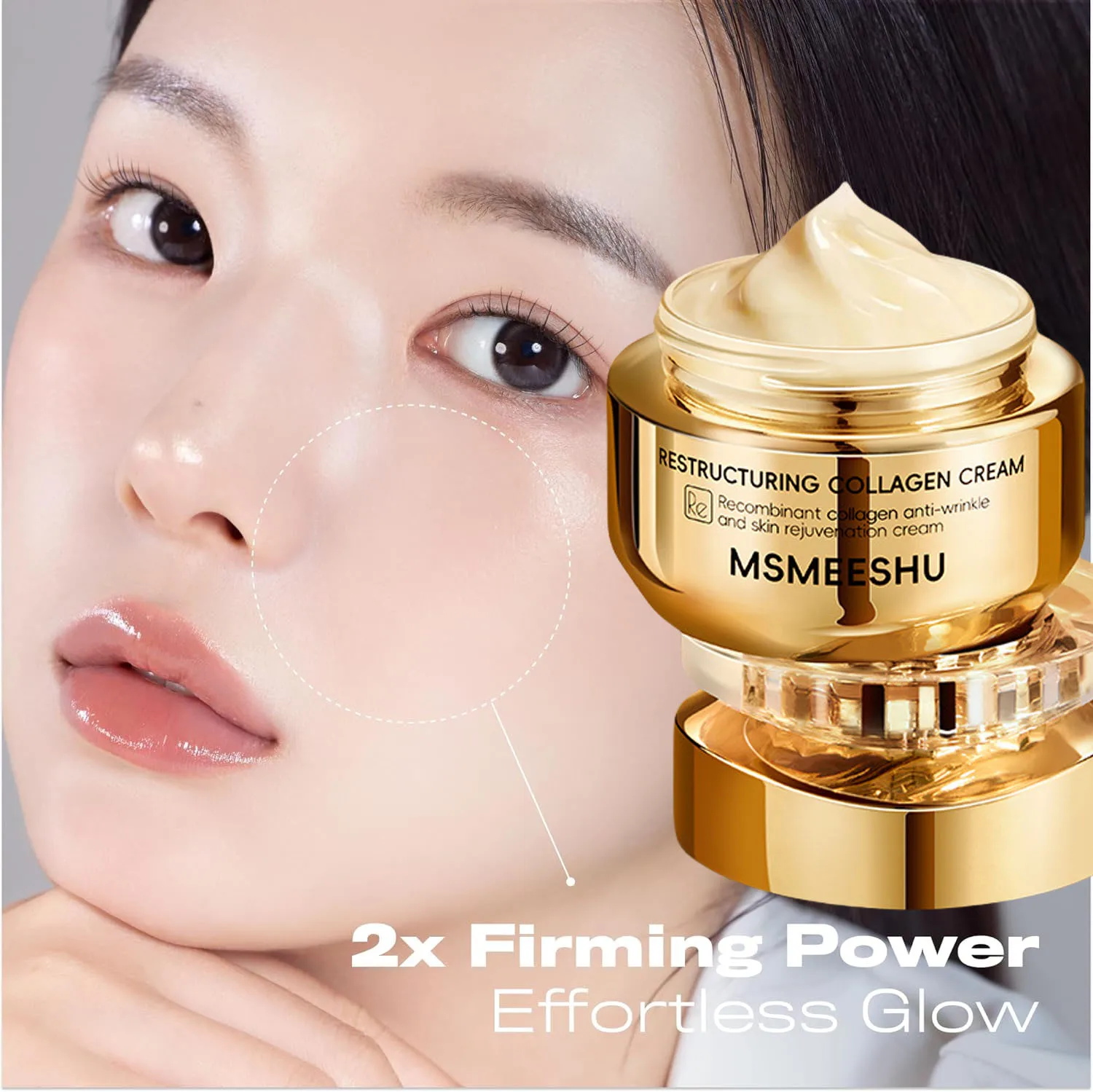 

RESTRUCTURING COLLAGEN CREAM, восстанавливающий антивозрастной увлажняющий крем для подтяжки кожи, корейский уход за кожей для тонких линий и морщин