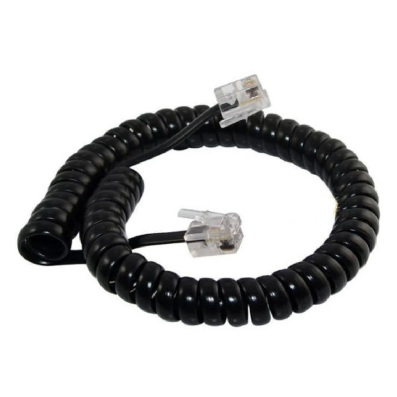 1 Set RJ9 Phone Cord Detangler Telephone Handset Cord Detangler Set 360 Degree Rotating Swivels Cord for Desk Phone