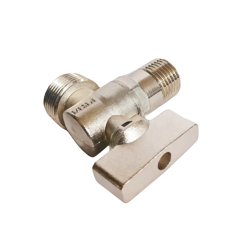 1/2 * 3/4 shot blasting nickel-zinc alloy angle valve faucet, zinc alloy angle valve type faucet