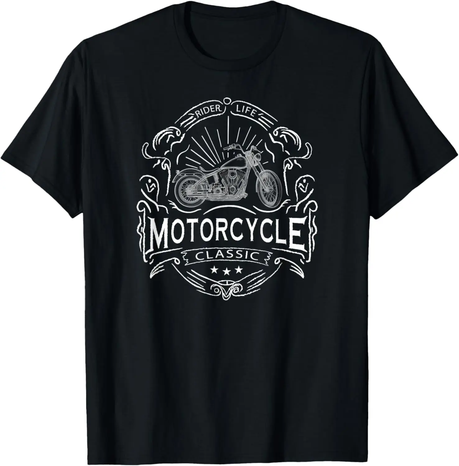 

Винтажная классическая велосипедная футболка Motorcycle Rider