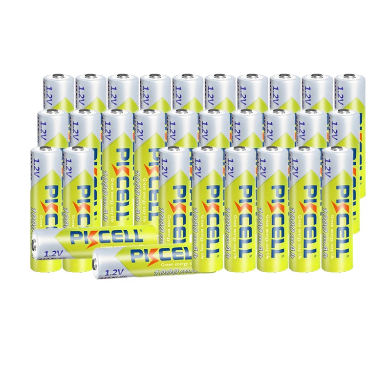 30Pcs PKCELL 1.2v NIMH Battery aaa NIMH Rechargeable batteries battery up to 1000ciecle times 3A 1000MAH AAA Batteryfor toys