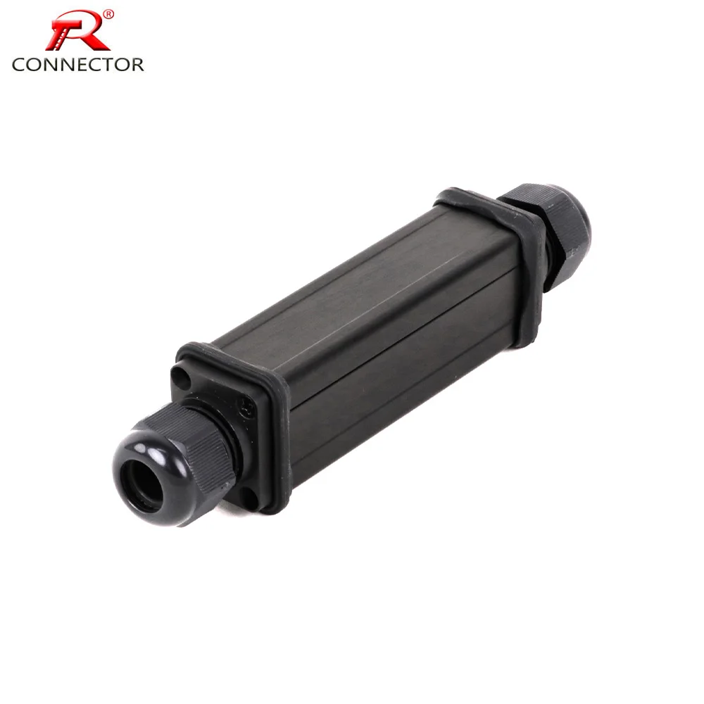 Waterproof Electronic Engineering Box Powercon Couplers Extender Shell Nylon Plastic Connector with PG9 4-8mm Cable Entry