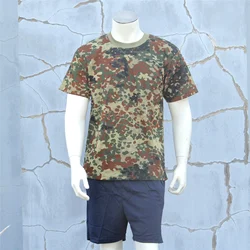CN Original Military Surplus Fitness Suit T-shirt Short Pants Dry Fast Gym Suits Camoflouge