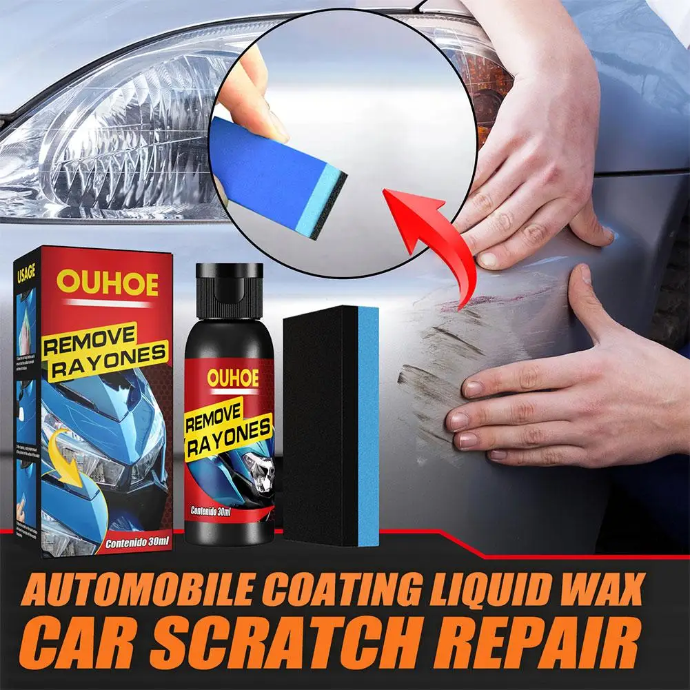 Car Scratch Repair Agent, Polimento automático, Moagem de cera, Paint Care, Acessórios domésticos carro, removedor de redemoinho, W5L3