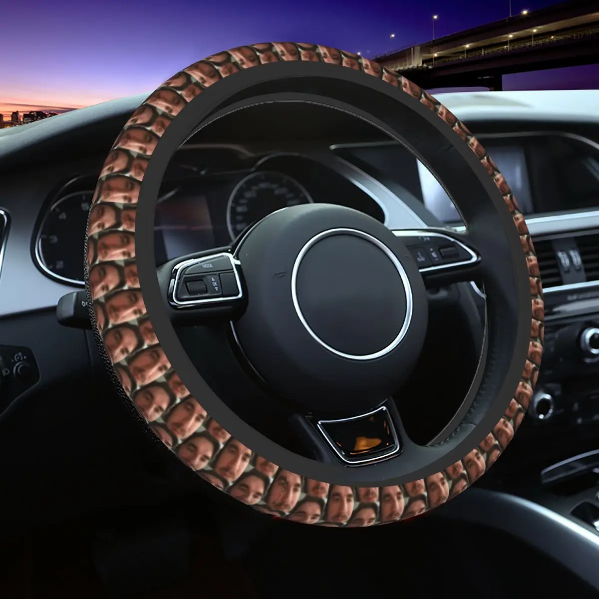 Jschlatt Car Steering Wheel Cover 38cm Universal Auto Steering Wheel Protector Fashion Car-styling Steering-Wheel Accessories