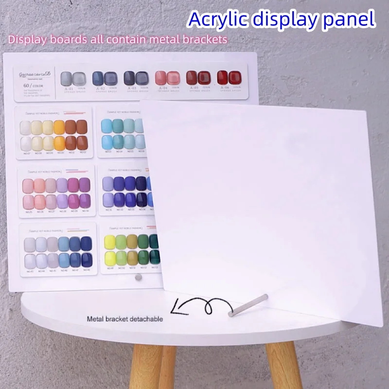 Japanese Style Acrylic Swatches, Nail Art Display Boards, Nail Polish Glue Color Display Books