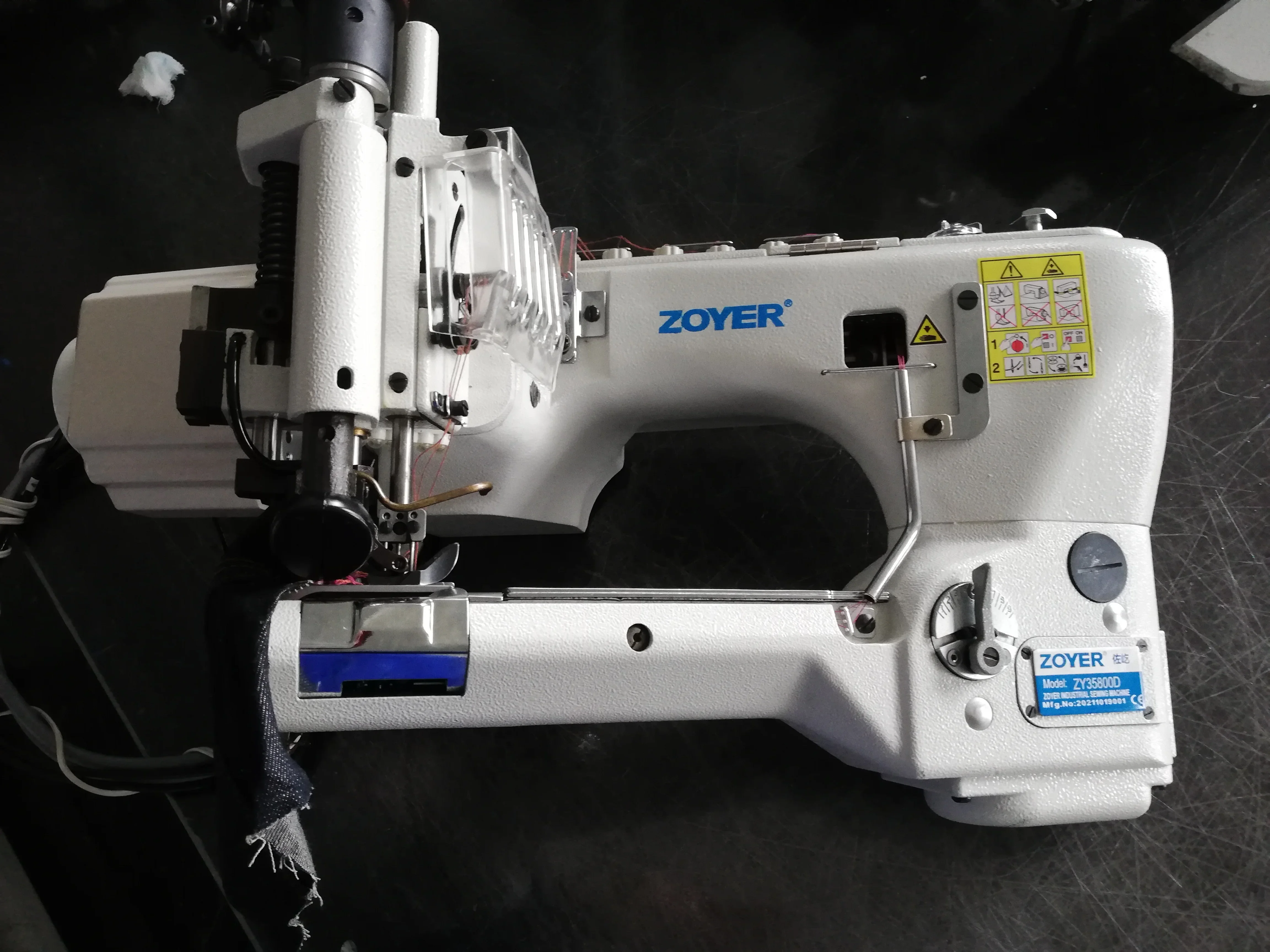 ZY35800D Heavy duty material double lap seam jeans industrial sewing machine