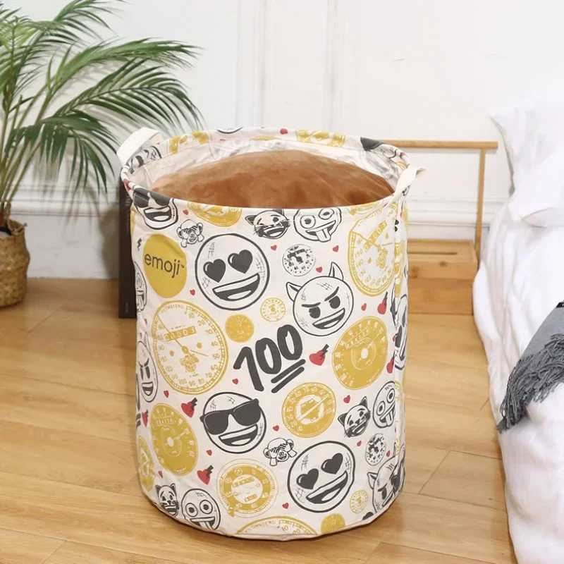 Storage Basket Foldable Fabric Laundry Basket Toy Storage Bucket Clothes Shoes Dirty Clothes Basket Household Storage Container