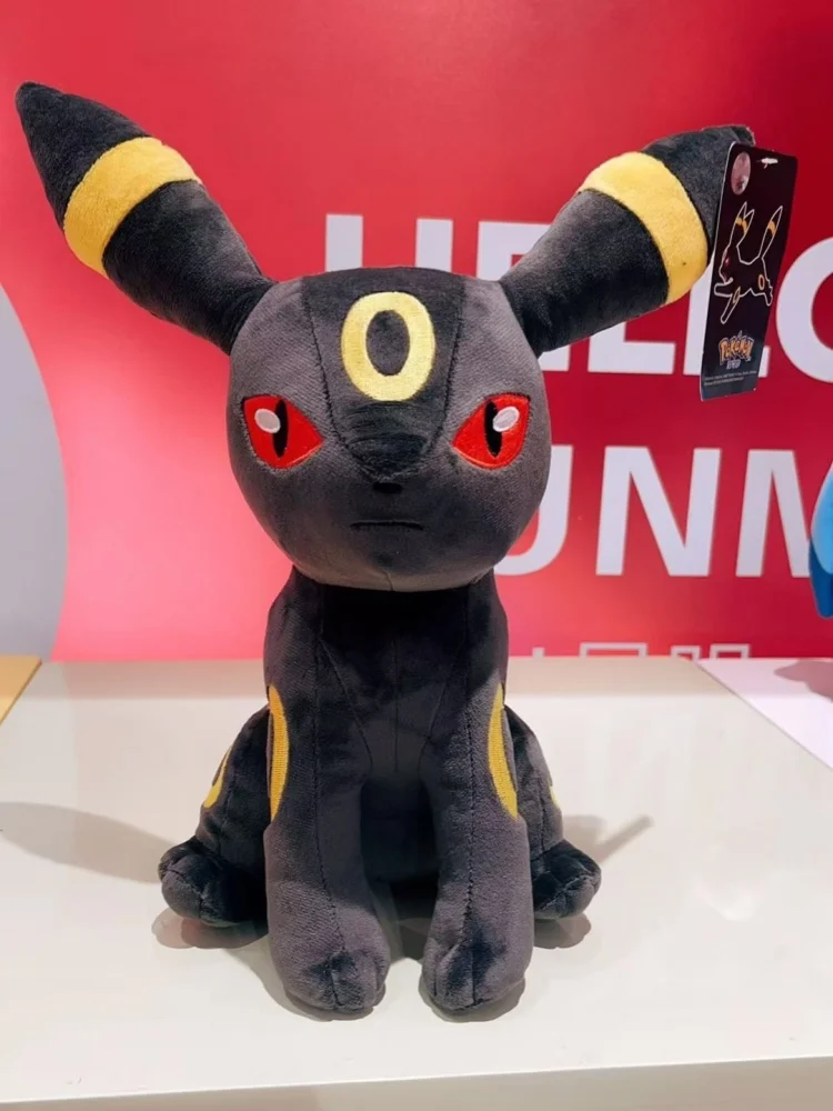 Pokemon Umbreon Plush Toy - Soft Stuffed Animal Authentic Eevee Evolution Figure Perfect Collectible Gift for Kids and Pokemon