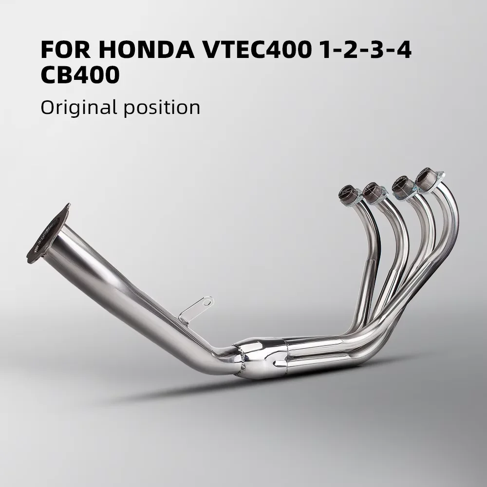 

Slip on For Honda CB400 VTEC400 Original Position Motorcycle Exhaust Muffler System Front Tube Link Pipe