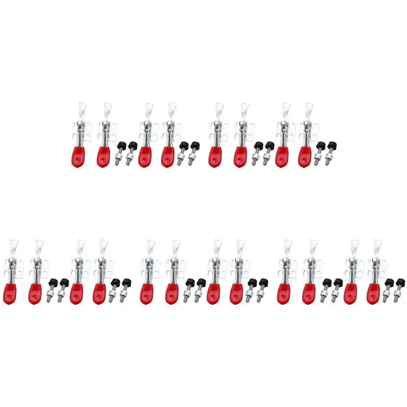 Top Sale 20 PCS 60 Lbs Antislip Covered Hand Tool Toggle Clamp Horizontal Clamp 201A