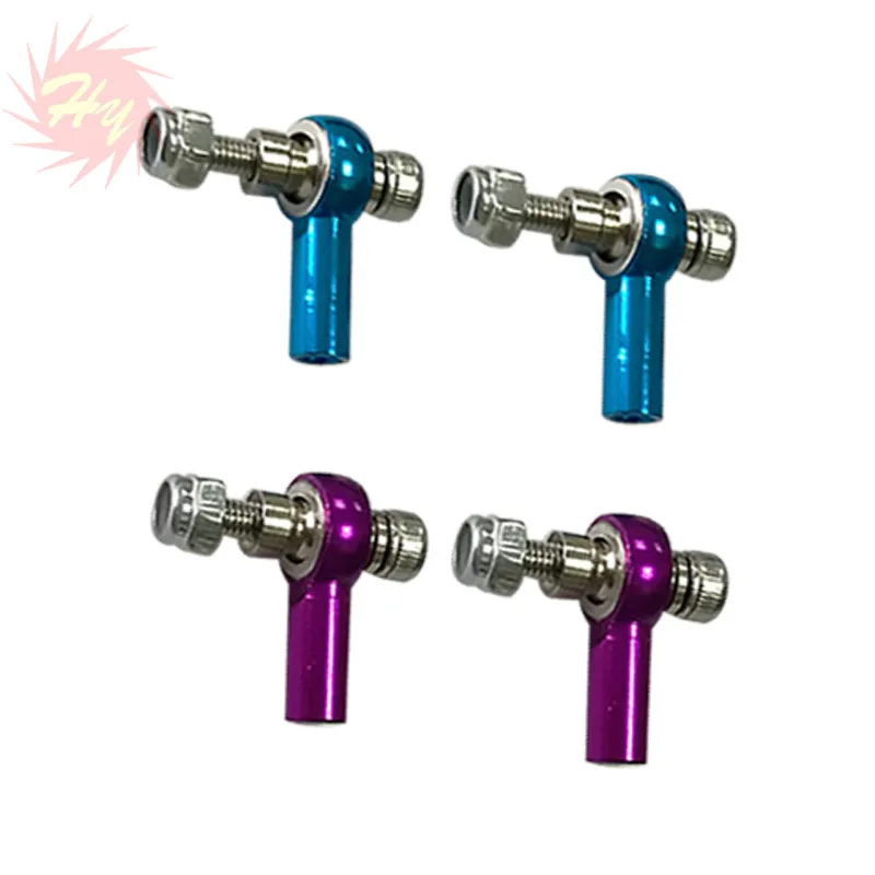 5Pcs Metal Tie Rod End 2MM Linkage Rod End Metal Ball Head Push Pull Rod End Joint Left/Right-hand Thread F