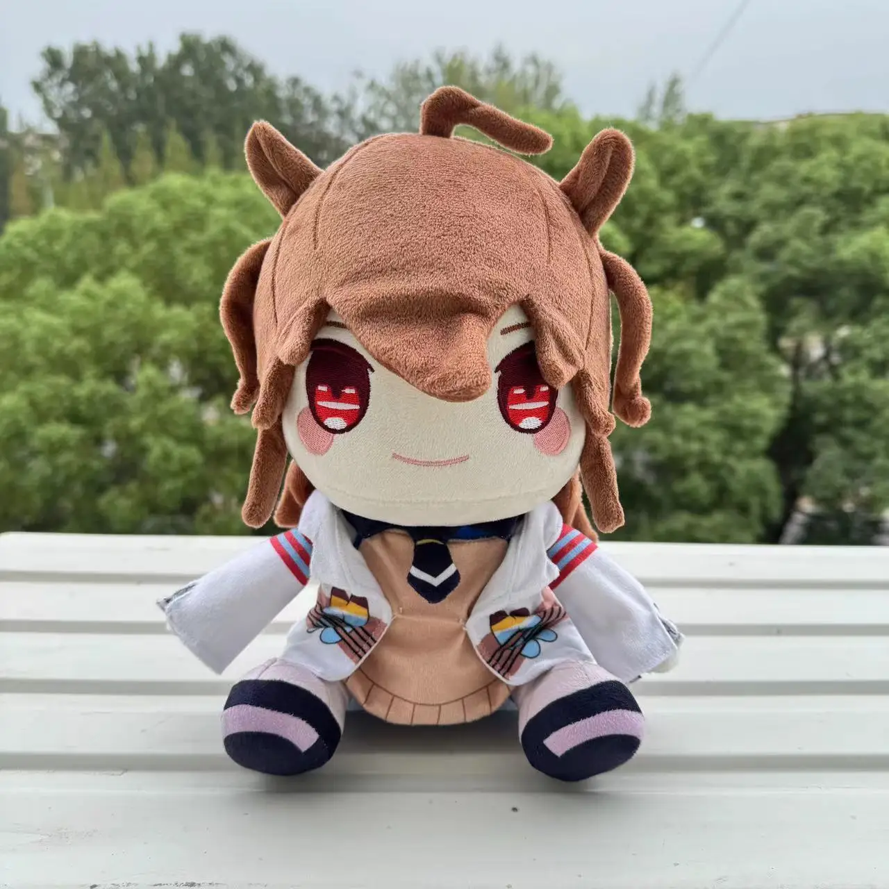 Neue Uma Musume Plüschtiere, gefüllte Puppe, niedlicher Cartoon, weich, hübsches braunes Haar, Mädchen-Plüschtier, Weihnachtsgeschenke
