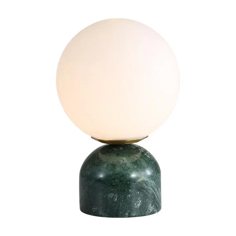 Nordic bedroom marble table lamp