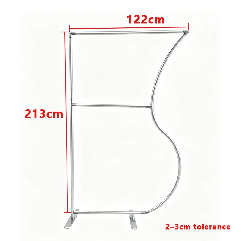 4x7ft Aluminum Display Stand, Customizable Design, for Weddings, Birthday Parties, and Photo Studio Backdrops