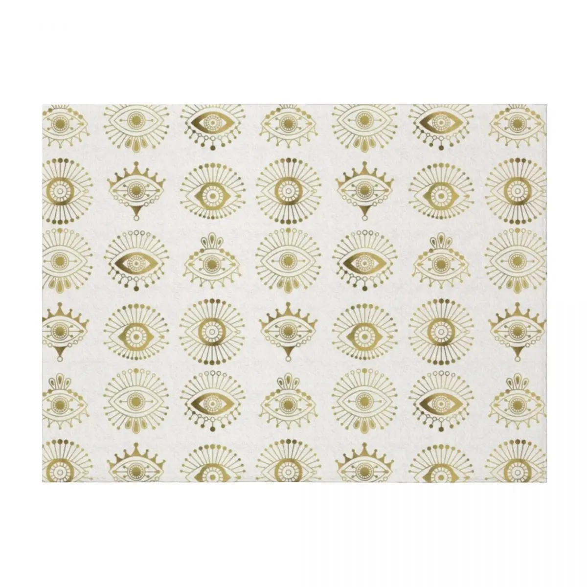 

Evil Eyes – Gold Palette Throw Blanket sofa bed Bed Cute Plaid Winter beds Blankets