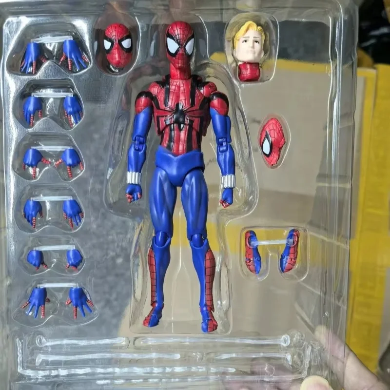 Spider-Man Action Figures Peter Parker ตัวเลข Mafex 143spider Man Ben Reilly อะนิเมะ Action Collection ของเล่นเด็กปัจจุบัน