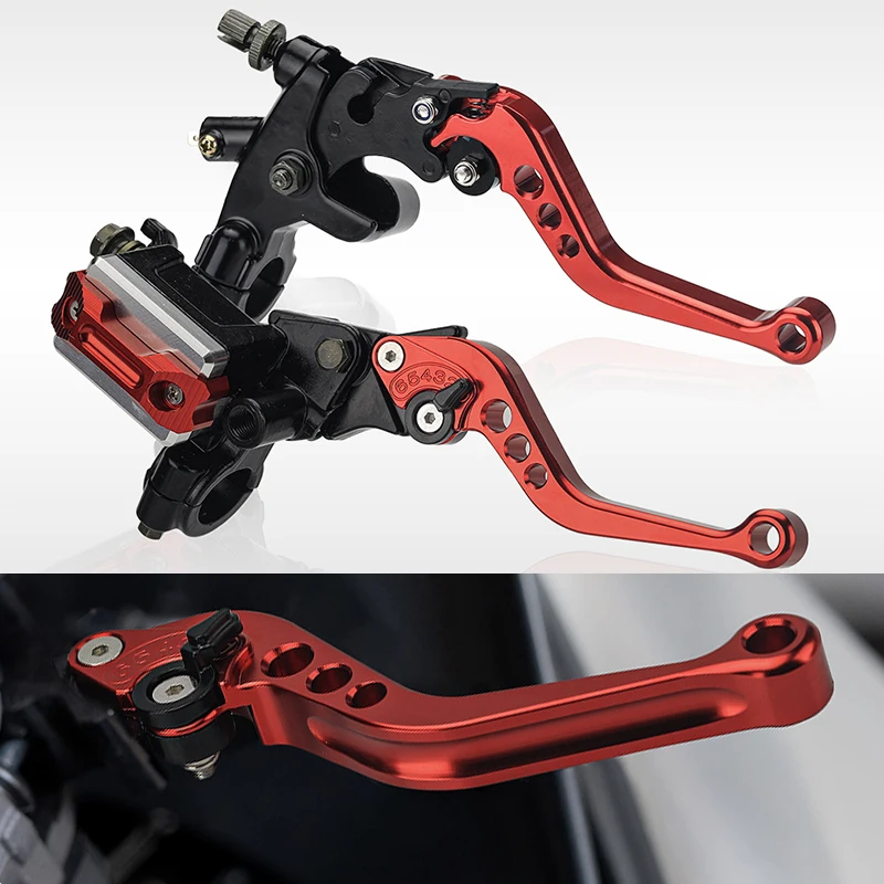 

Motorcycle Clutch Hydraulic Disc Brake Master Cylinder CNC Lever Kit Universal 22mm Front Brake Upper Pump Handbrake Assembly