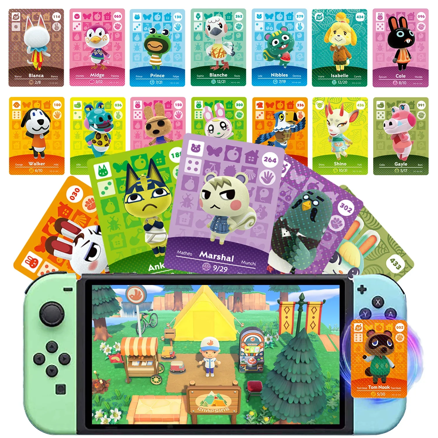 

Various Amiibo Card Hot Game Animal Crossing: New Horizons Various cute roles NS Switch 3DS Game Set fun Collect Mini NFC Cards