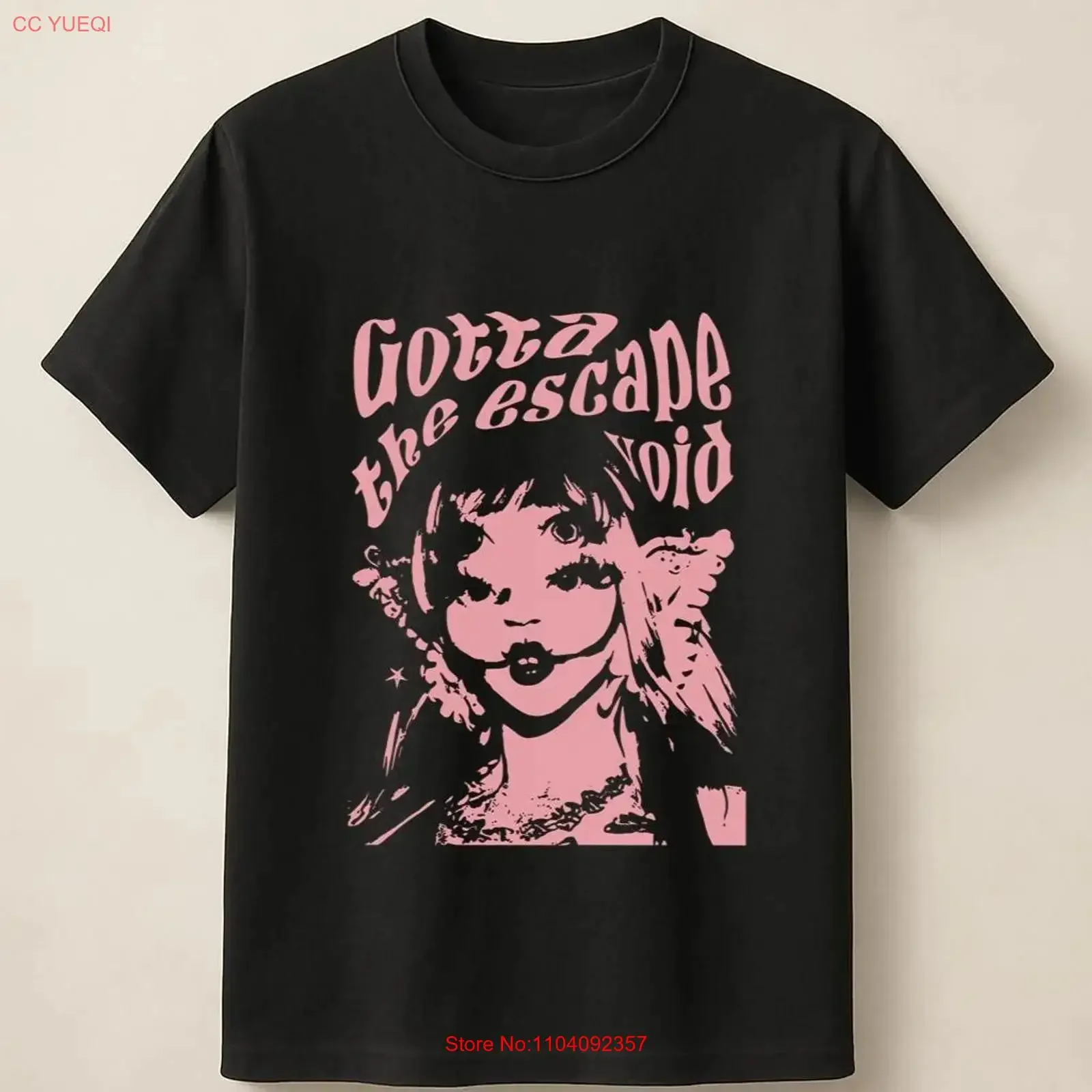 Melanie Martinez Gotta Escape The Void Retro Horror T Shirt vintage Washed Casual designer clothes streetwear Unisex