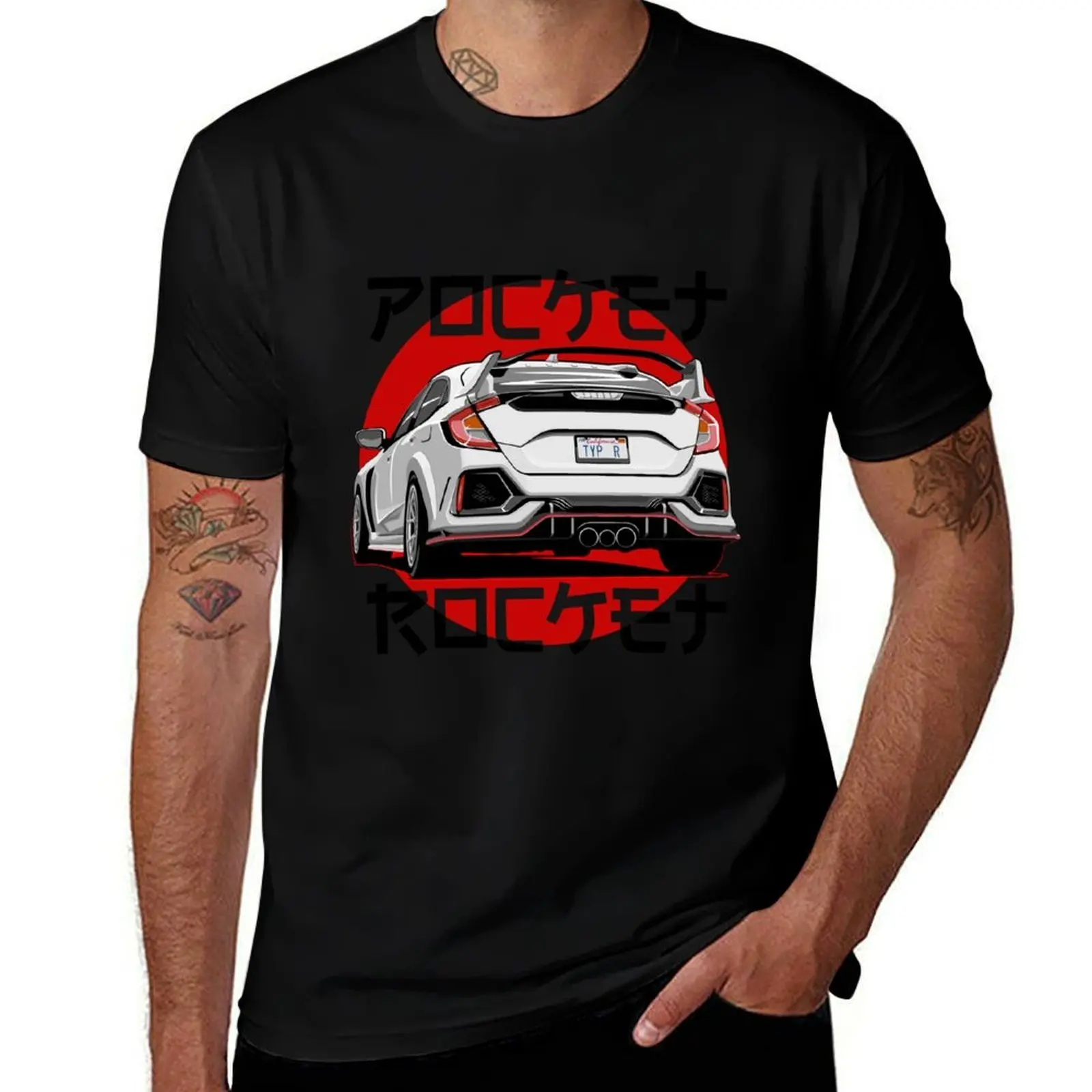 Pocket Rocket T-Shirt Plus Size Summer Short Sleeve T-Shirt