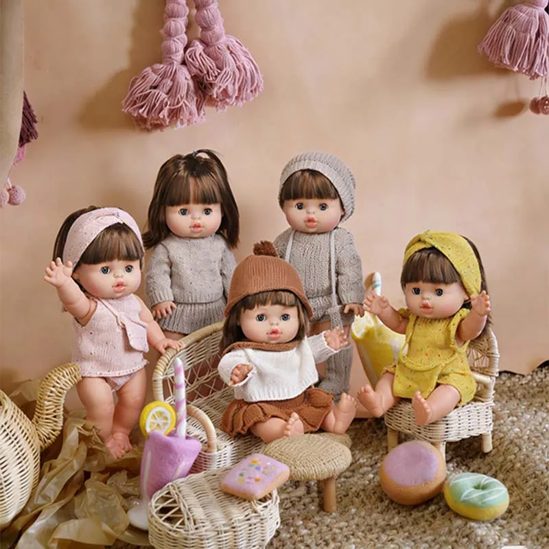 34cm 13.39 inch Babypop met openbare ogen, volledig zacht vinyl lichaam, reborn babypop, levensechte meisjespop, prinsessenpop, speelgoed, Bebe, verjaardagscadeau