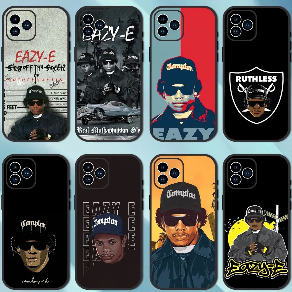 Rapper E-Eazy E Phone Case For iPhone 13 12 11 14 15 Pro XS Max XR X 8 7 6S 6 Plus SE 2020 Soft Back case