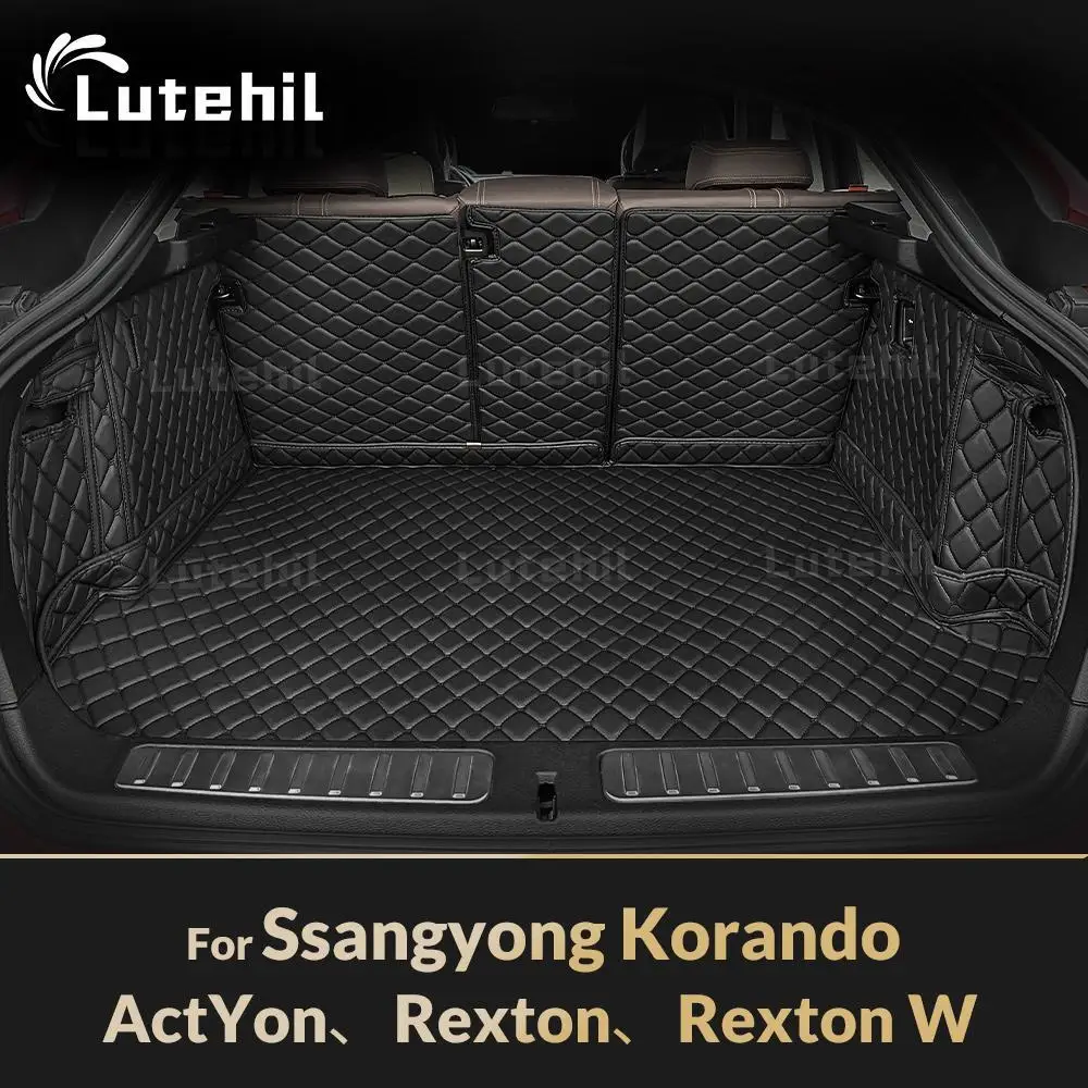 

For Ssangyong Korando 、ActYon、Rexton、Rexton W Auto Full Coverage Trunk Mat Car Protective Pad Cargo Liner Interior Accessories