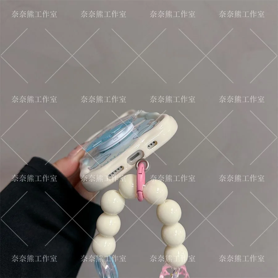 Cinnamoroll 3D Wave Bracket Bracelet Case for Samsung A73 A72 A71 A55 A54 A53 A35 A34 A33 A25 A24 A23 A15 A14 A13 4G 5G Cover image 5