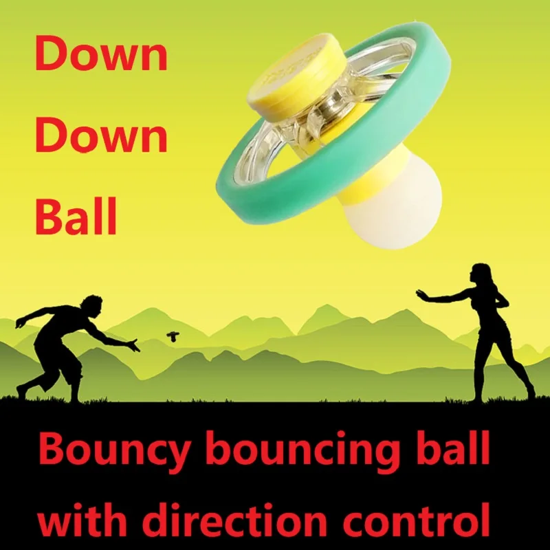 Control the Rebound Direction Fingertip Gyro Ball Elastic Rotation Ball Kinetic Hot Toys Hobbies Adult Toy Popite Flying Spinner