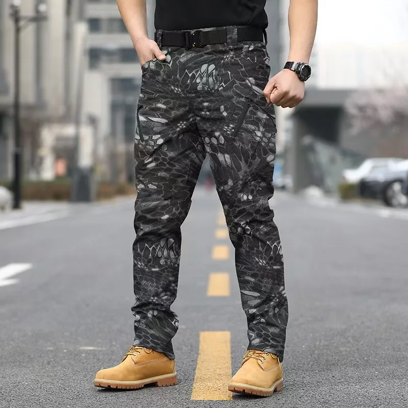 

Тактические рабочие брюки серии IX9: Новые мужские тактические брюки с множеством карманов, большой вместимостью, для тренировок и повседневной носки, износостойкие