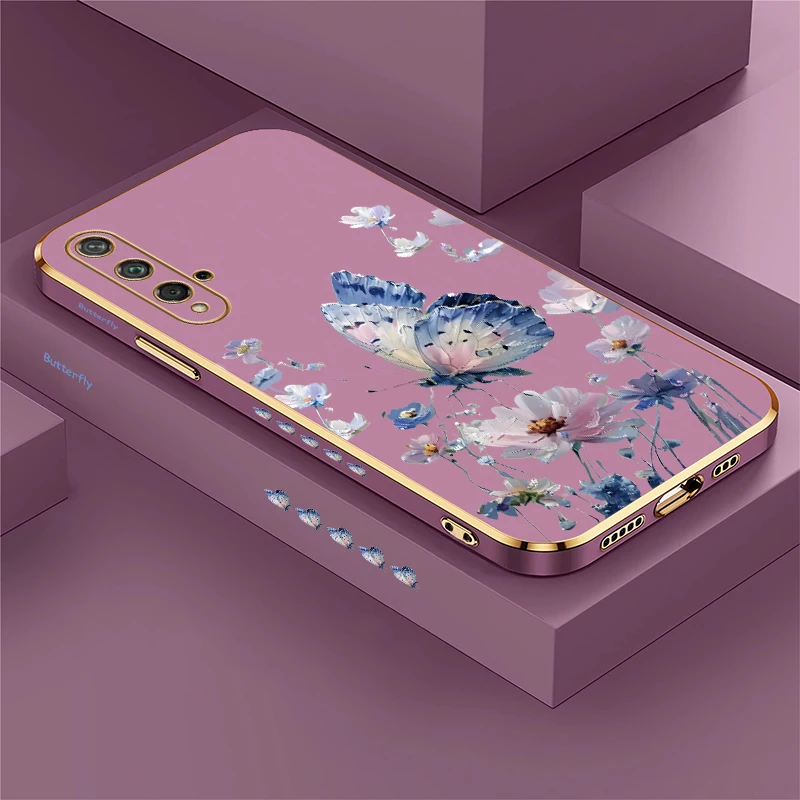 حافظة لهاتف هواوي هونور 20 8A 200 Pro 90 Lite 70 50 SE 20S مطلية فاخرة من السيليكون الناعم المقاوم للصدمات