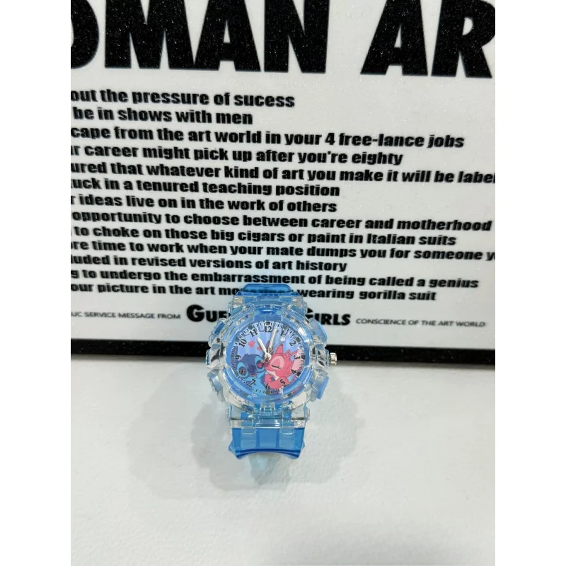 ديزني غرزة الملاك ووتش نمط Led متوهجة فلاش الأطفال الساعات لعب الأزياء كوارتز ساعة اليد هدايا عيد الميلاد للأطفال