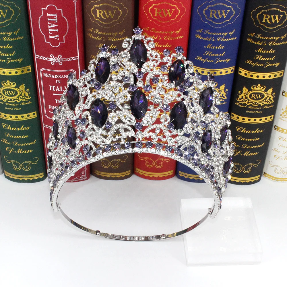 Miss Thailand Power of Resilience Large Diadem High Bridal Crown Beauty Pageant Headdress Wedding Dress Hair Jewelry Accessories