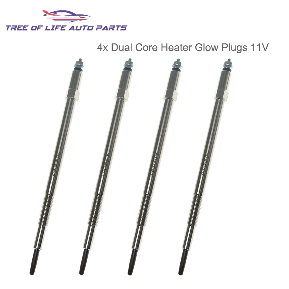 1/2/4x Bujías de incandescencia nuevas de 11V 11065-2W202 para motor NISSAN PATROL SAFARI TERRANO INTERSTAR NT400 CABSTAR NAVARA 3.0 TDI ZD30 2000+