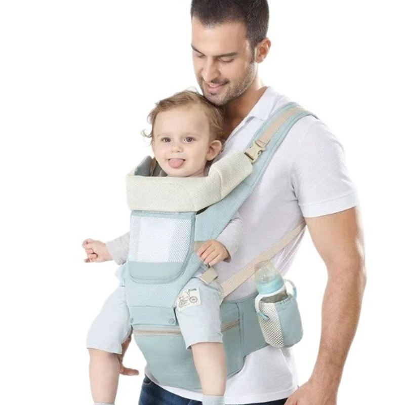 

Plus Large Size Mens Adjustable Support Design Infant Carrying Strap Four Seasons Go Out Effort-saving Lightweight Hip Seat Belt