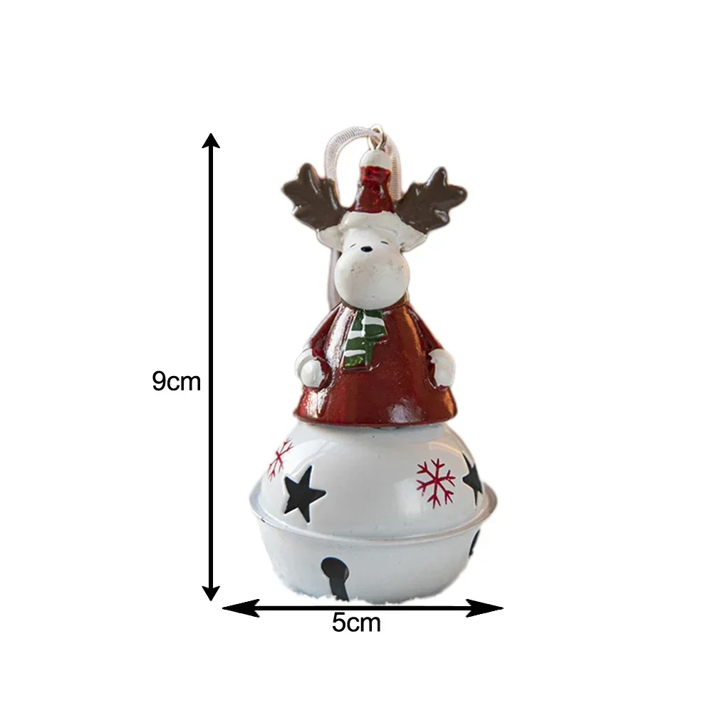 Elk Festive Atmosphere Christmas Bell Ornament Elegant Bell Ornament Charming Design Classic Look Festive Look