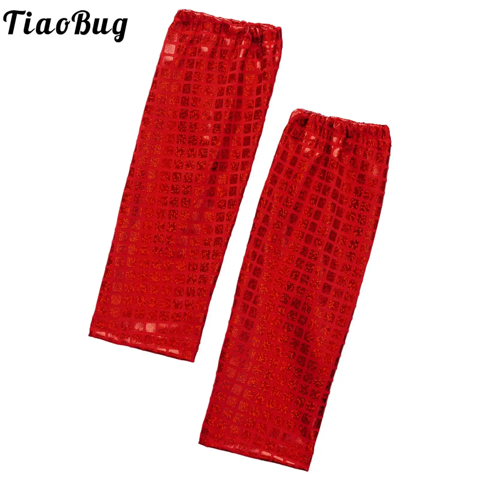 1 คู่เด็กหญิงเด็กชาย METALLIC Dance ถุงมือเงาแขนอุ่น Unisex เด็กเครื่องแต่งกายอุปกรณ์เสริมสําหรับ 2Y TO 16Y