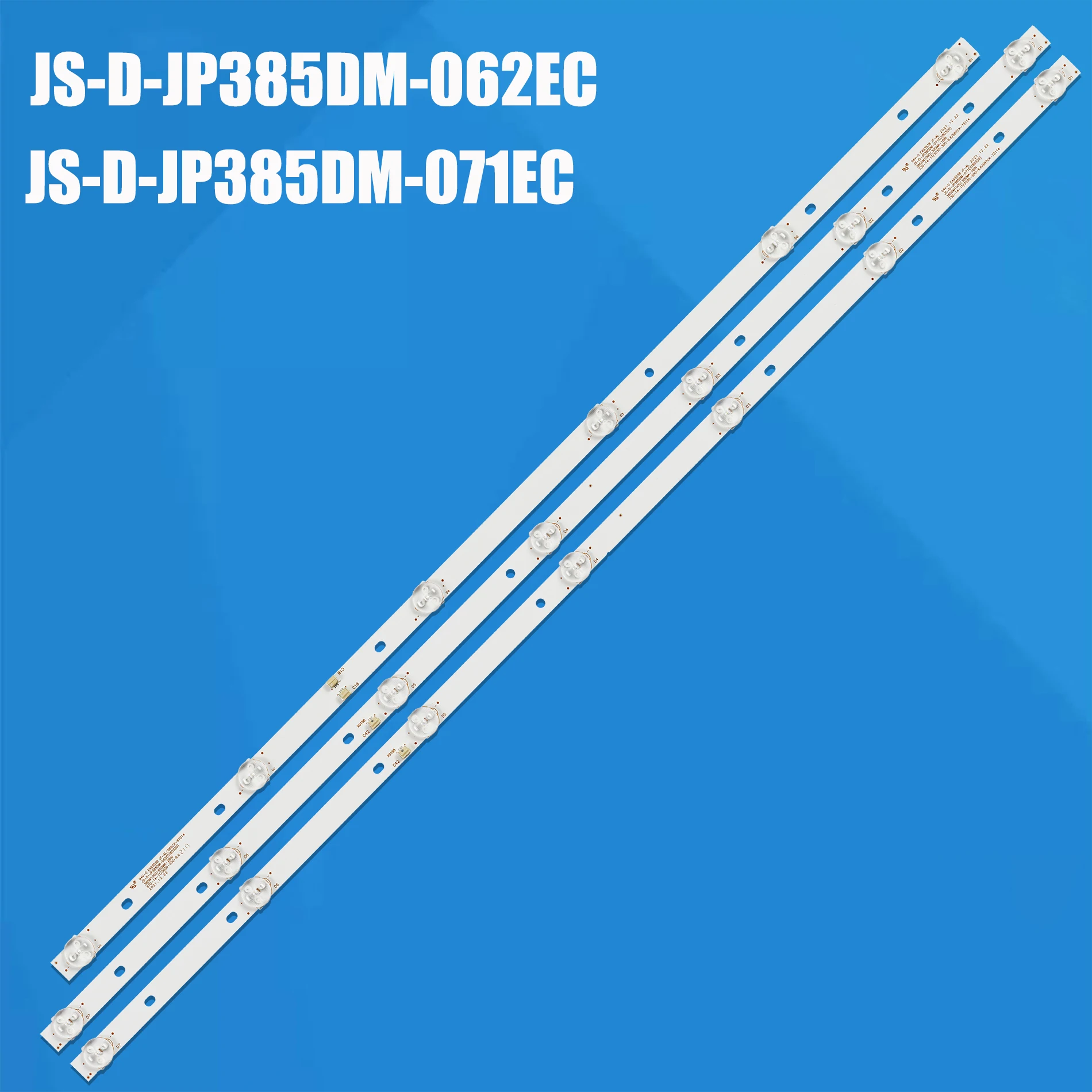 3pcs LED bar For IP-LE411061 JS-D-JP385DM-062EC JS-D-JP385DM-071EC 38DM1000 385DM1000/300MA-1BIN 38DM1000/600MA-2B1N 39BS7000