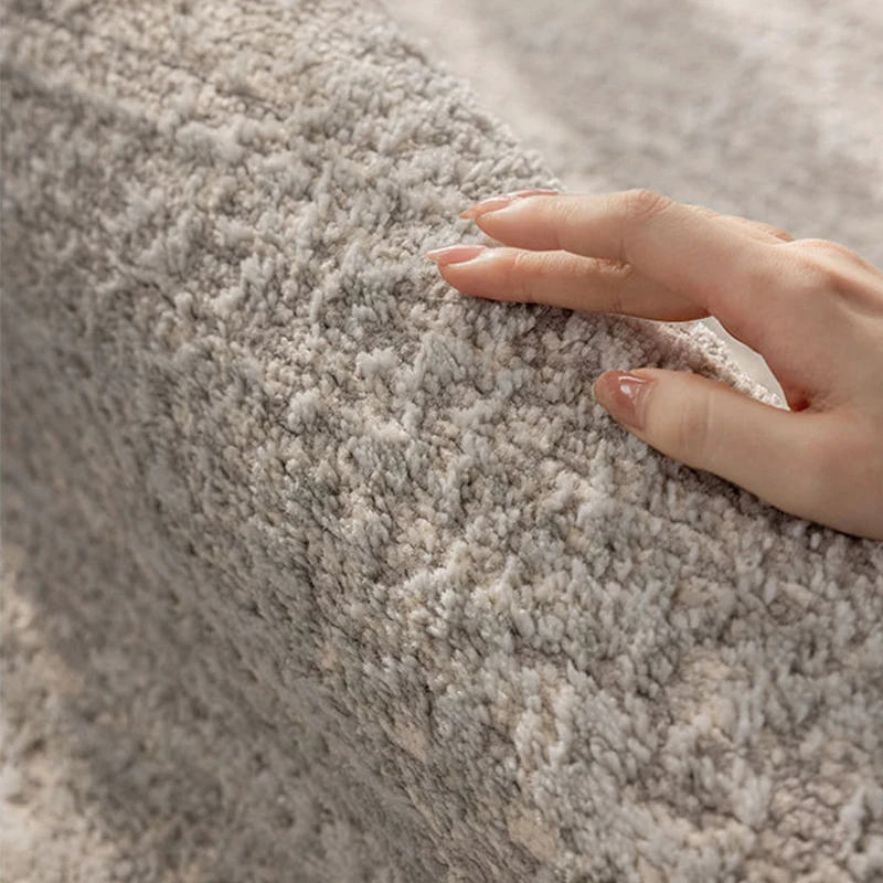

Минималистичный ковер для гостиной, большой толстый ковер без клея, диван, журнальный столик, напольный коврик, домашний декор, центральные коврики для спальни