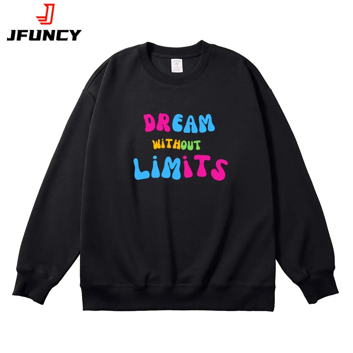 Oversized Pullover for Women Colorful Graphic Woman Tops Women's Sweatshirt Round Neck Long Sleeve Autumn Thick Clothes
