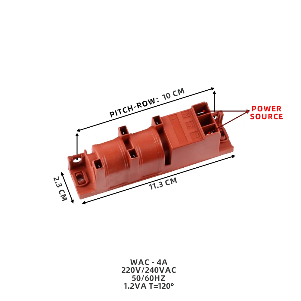 Zapalnik impulsowy 220-240V Kuchenka gazowa Zapalnik impulsowy AC z czterema złączami zaciskowymi Bezpieczne narzędzie Akcesoria do kuchenek