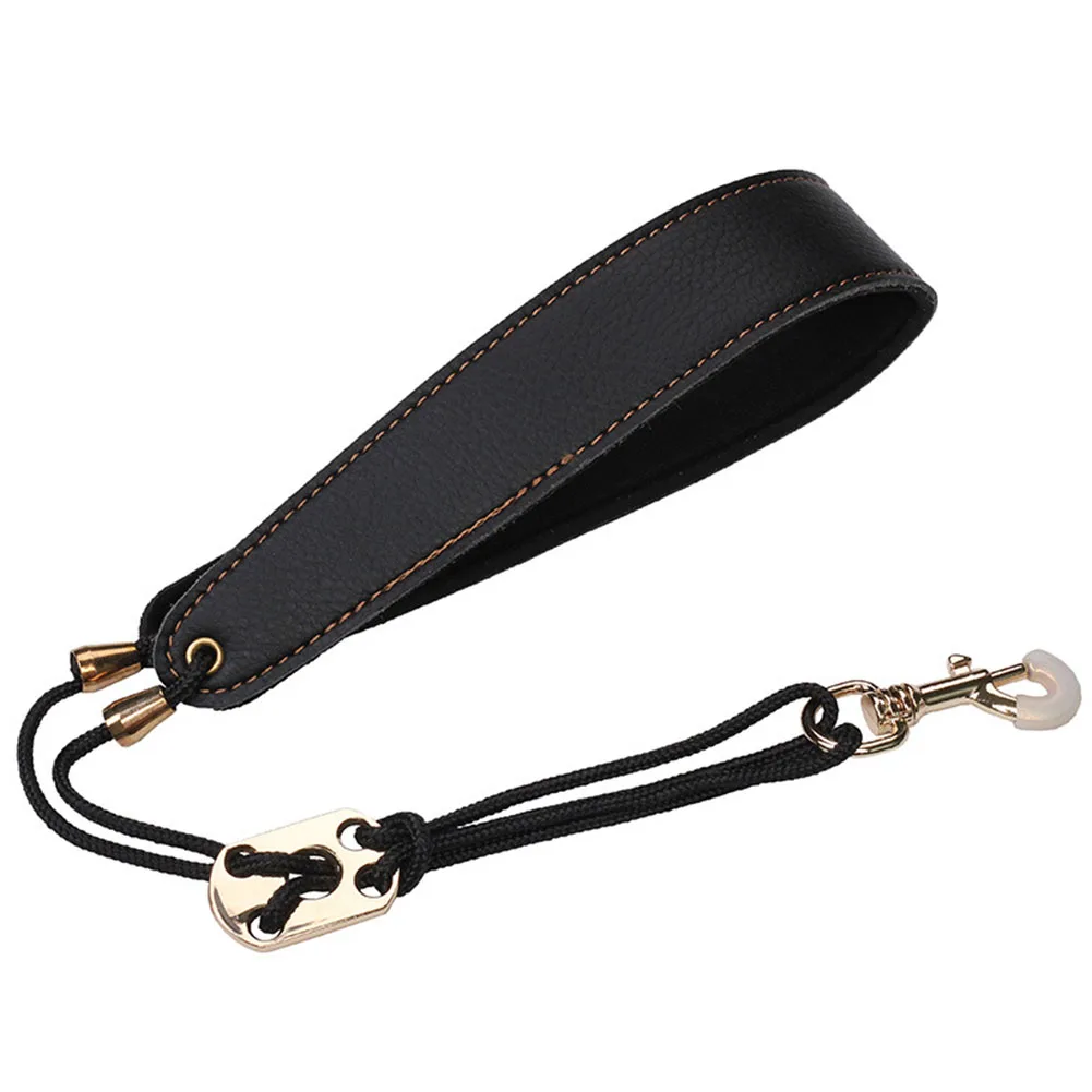 Soft Leather Saxophone Neckband  Conforms to Human Neck Curvature  Easy Installation  Compatible with Various Wind Instruments