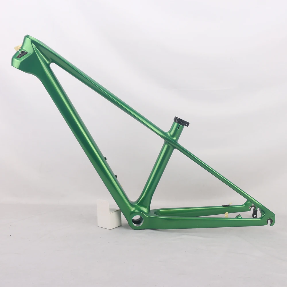 Winowsports 24er Carbon Kids MTB Frame Metal Green Gloss QR 135*9mm BSA68 Children Mountain Bike Frameset  24er*1.75＂